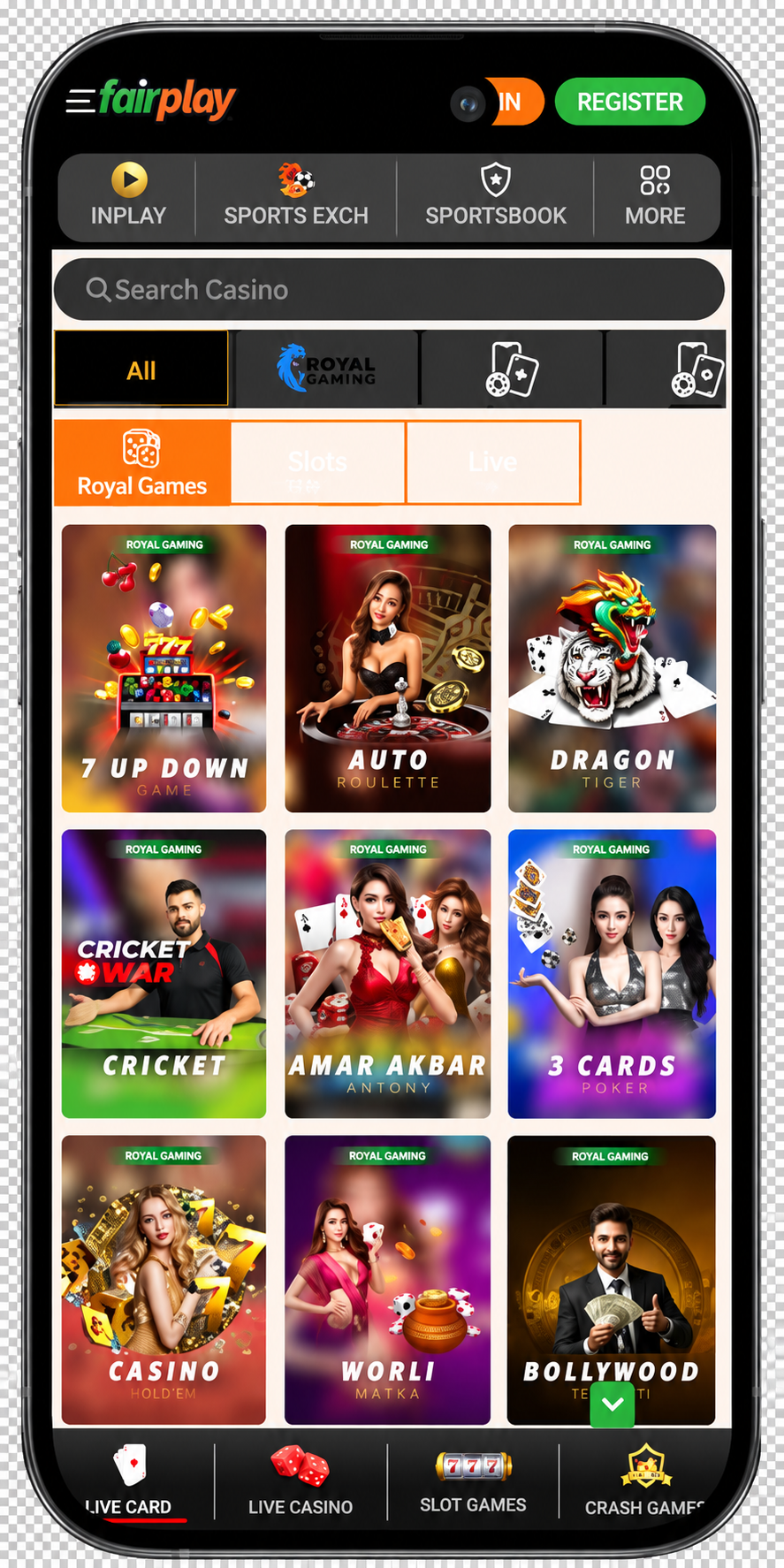 FairPlay casino interface